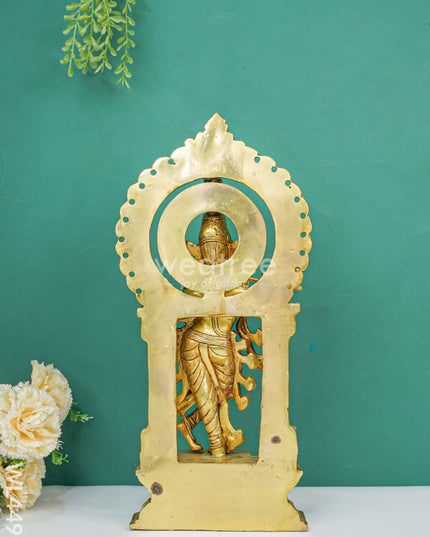 Brass Radha Krishna Idol - Wl4499 Figurines