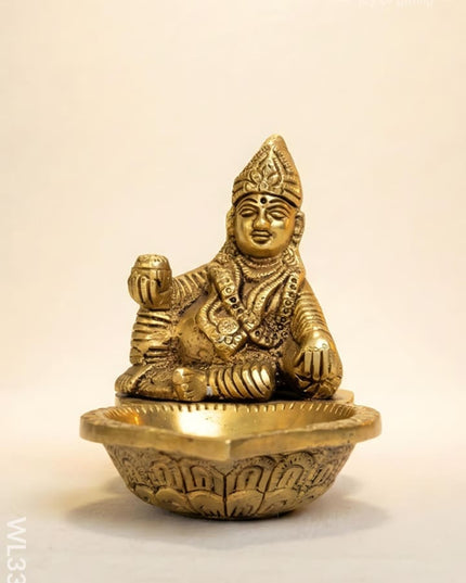 Brass Kubera Diya - WL3366 - Brass Diya
