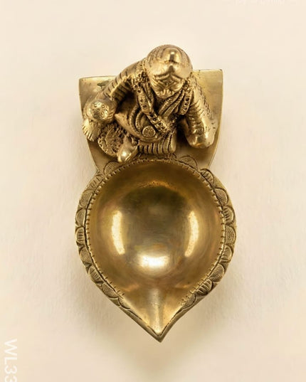 Brass Kubera Diya - WL3366 - Brass Diya