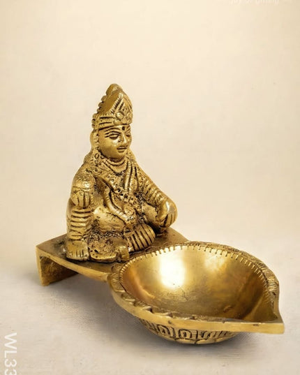 Brass Kubera Diya - WL3366 - Brass Diya