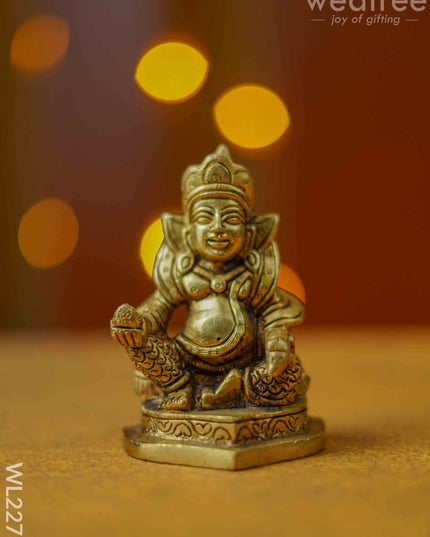 Brass Kubera Idol - Wl2273 Figurines