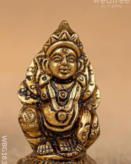 Brass Kuberan Idol - 2 inch - WBG1836 - Brass Figurines - RG