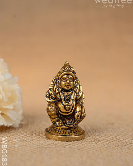 Brass Kuberan Idol - 2 inch - WBG1836 - Brass Figurines - RG