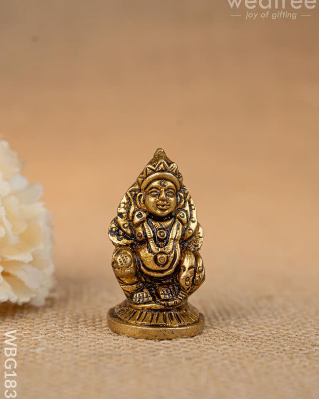 Brass Kuberan Idol - 2 inch - WBG1836 - Brass Figurines - RG