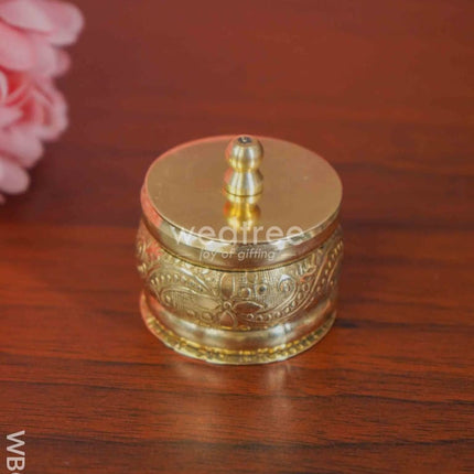 Brass Kumkum Holder - Wbg1118 Holders
