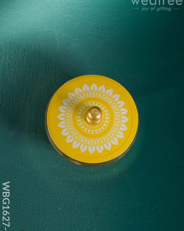 Brass Kumkum Dibbi - WBG1627-2 Brass Kumkum Holder - RG