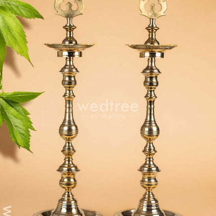 Brass Kuthu Vilakku - 29 inch - WL5002 Brass Diya