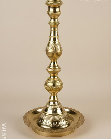 Brass Kuthu Vilakku - 30 inch - WL5507 - Brass Diya