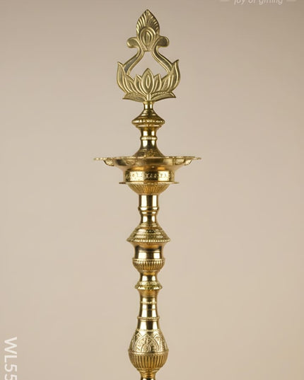 Brass Kuthu Vilakku - 30 inch - WL5507 - Brass Diya