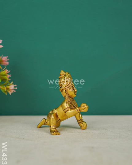 Brass Laddu Gopal Figurines - 3.5 Inch Wl4332