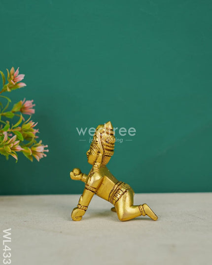 Brass Laddu Gopal Figurines - 3.5 Inch Wl4332