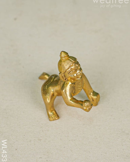 Brass Laddu Gopal Figurines - 3 Inch Wl4331