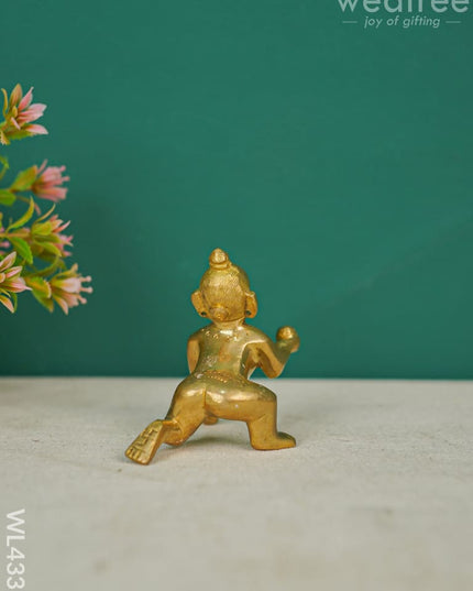 Brass Laddu Gopal Figurines - 3 Inch Wl4331