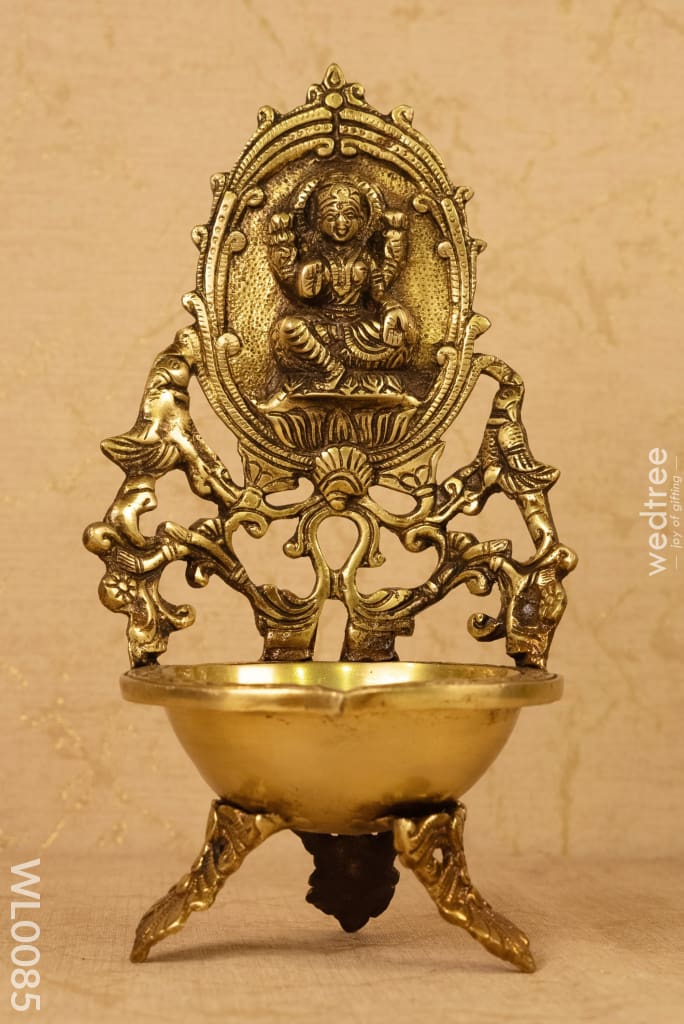 Lakshmi Diya (Brown Antique Finish) - Wl0085 Brass