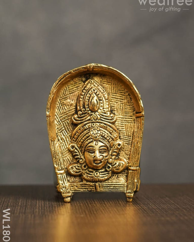 Brass Lakshmi Face Wall Hanging - Wl1800 Figurines