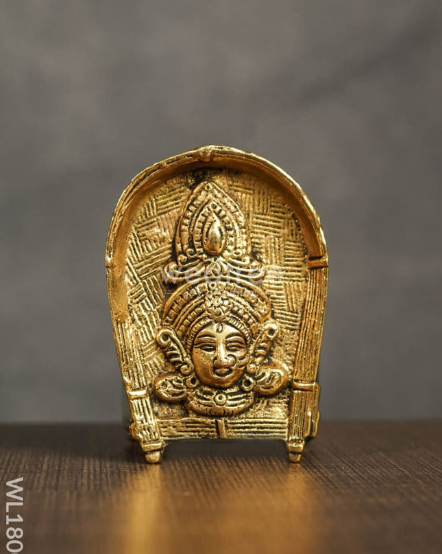 Brass Lakshmi Face Wall Hanging - Wl1800 Figurines