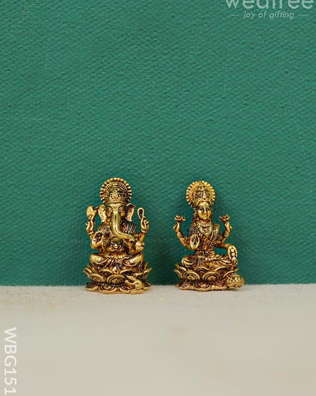 Brass Lakshmi-Ganesha Idol - Wbg1512 Figurines Rg