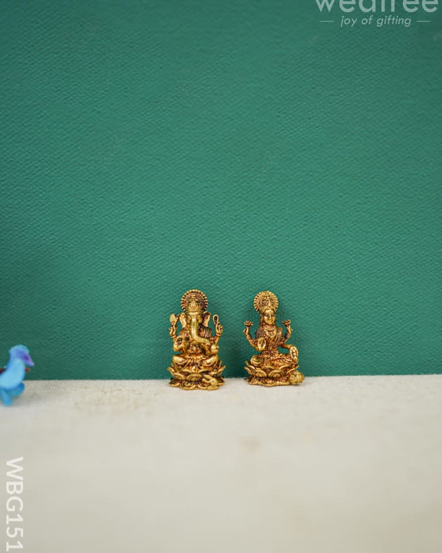 Brass Lakshmi-Ganesha Idol - Wbg1512 Figurines Rg