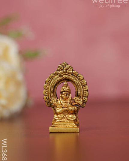 Brass Lakshmi Ganesha Saraswathi Idols In Frame - Set Of 3 Wl3689 Figurines