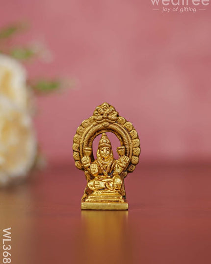 Brass Lakshmi Ganesha Saraswathi Idols In Frame - Set Of 3 Wl3689 Figurines