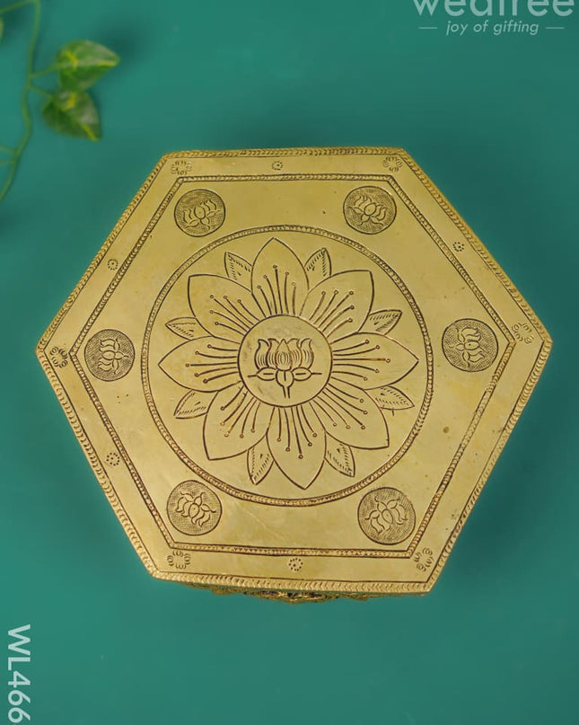 Brass Lotus Designed Chowki - Wl4668 Utility