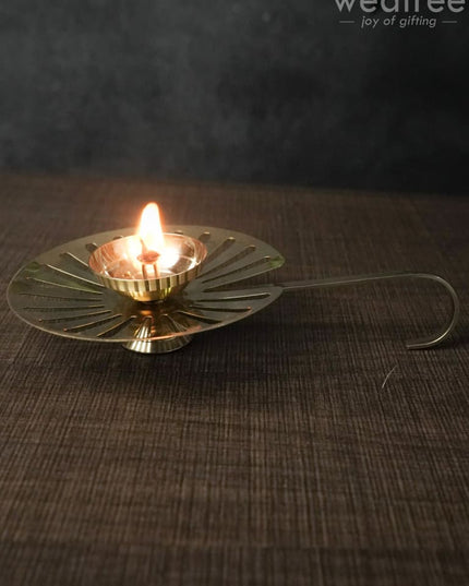 Lotus Leaf Shaped Diya - Wbg0203 Diyas