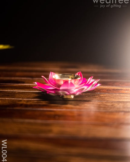 Lotus Shaped Diya - Wl0046 Brass