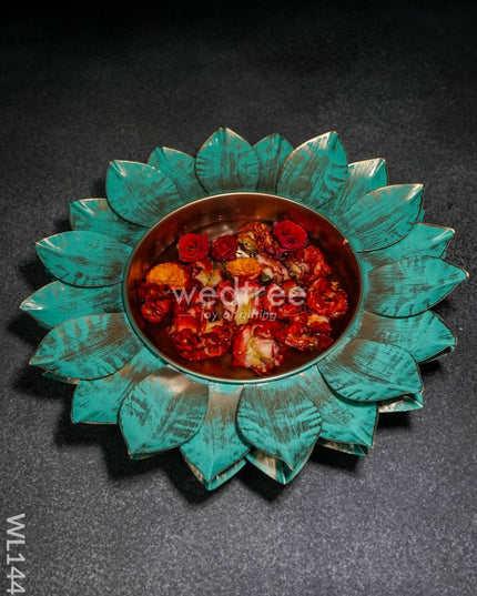 Brass Lotus Urli - Small Wl1443 Metal Decor