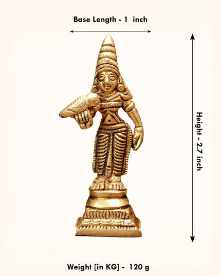 Brass Madurai Meenakshi - Wl0962 Figurines