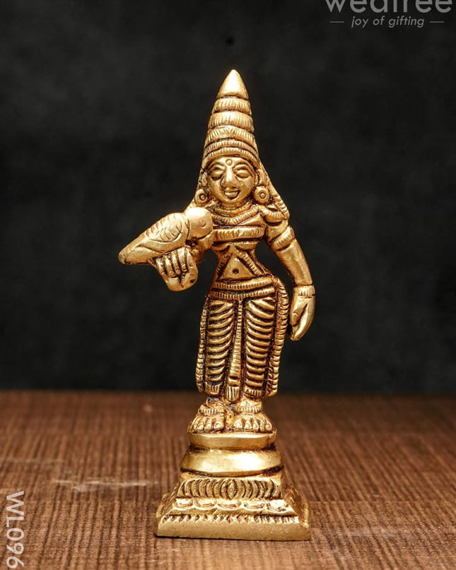 Brass Madurai Meenakshi - Wl0962 Figurines