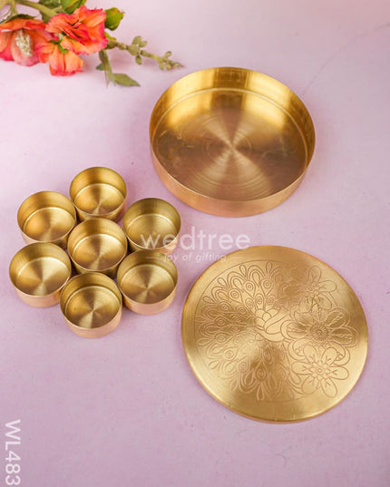 Brass Masala Dibbi - 5 inch - WL4839 Dining Essentials