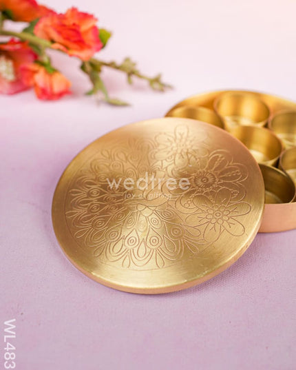 Brass Masala Dibbi - 5 inch - WL4839 Dining Essentials
