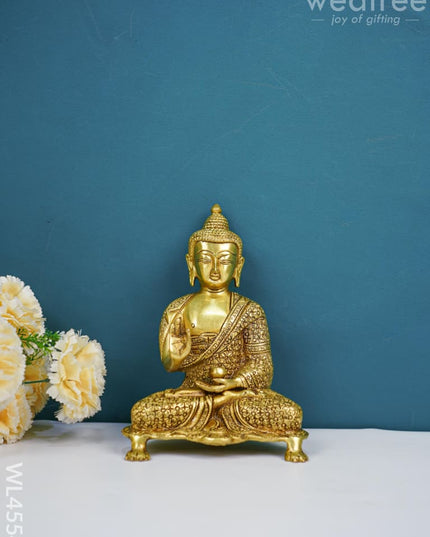 Brass Buddha Idol - Wl4554 Figurines