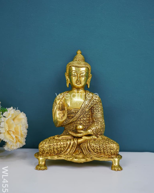 Brass Buddha Idol - Wl4554 Figurines