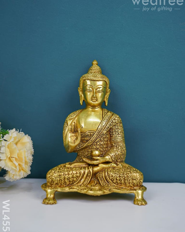 Brass Buddha Idol - Wl4554 Figurines