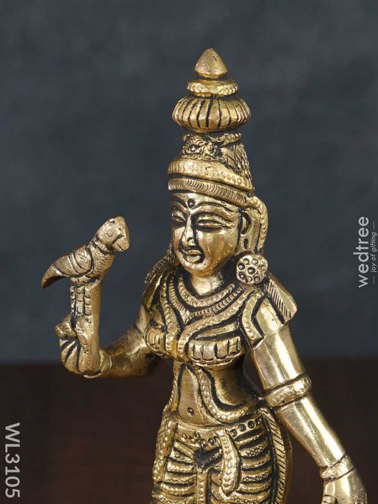 Brass Meenakshi Idol - Wl3105 Figurines