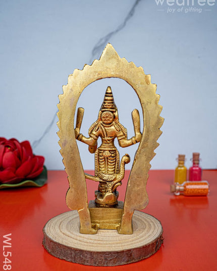 Brass Murugan Idol - 5 inch - WL5482 - Brass Figurines