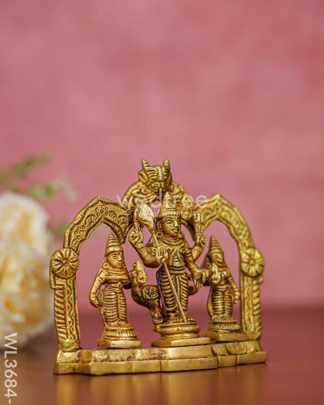 Brass Murugan Valli Deivanai In Frame - Wl3684 Figurines