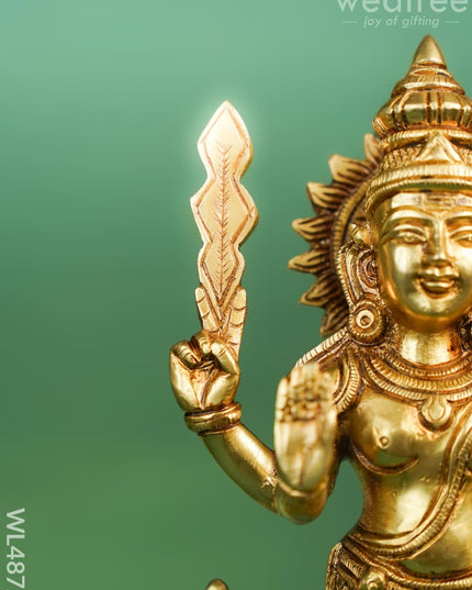 Brass Murugan with Peacock Idol - 11 inch - WL4872 Brass Figurines
