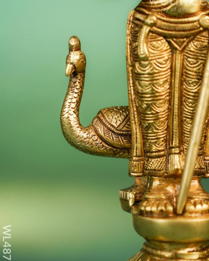Brass Murugan with Peacock Idol - 11 inch - WL4872 Brass Figurines