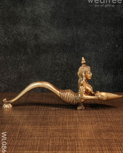 Brass Naaga Devi Diya - Wl0860