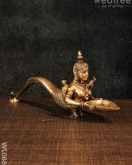 Brass Naaga Devi Diya - Wl0860