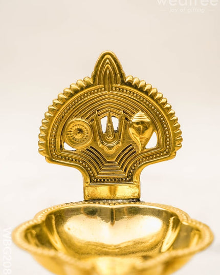 Brass Namam Diya - 2 inch - WBG2088 - Brass Diya RG