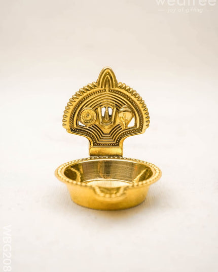 Brass Namam Diya - 2 inch - WBG2088 - Brass Diya RG