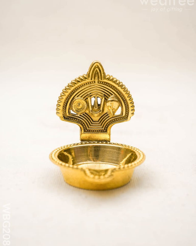 Brass Namam Diya - 2 inch - WBG2088 - Brass Diya RG