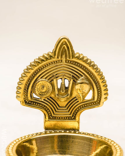 Brass Namam Diya - 2 inch - WBG2088 - Brass Diya RG