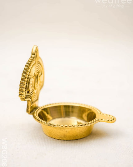 Brass Namam Diya - 2 inch - WBG2088 - Brass Diya RG