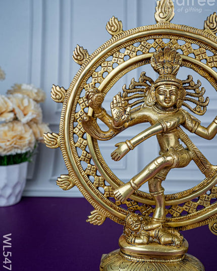 Brass Nataraja Idol - 12 inch - WL5473 - Brass Figurines