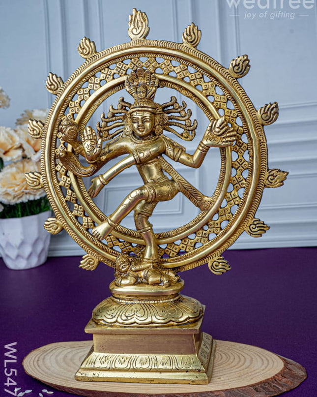 Brass Nataraja Idol - 12 inch - WL5473 - Brass Figurines