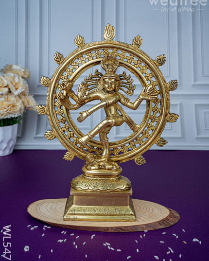 Brass Nataraja Idol - 12 inch - WL5473 - Brass Figurines